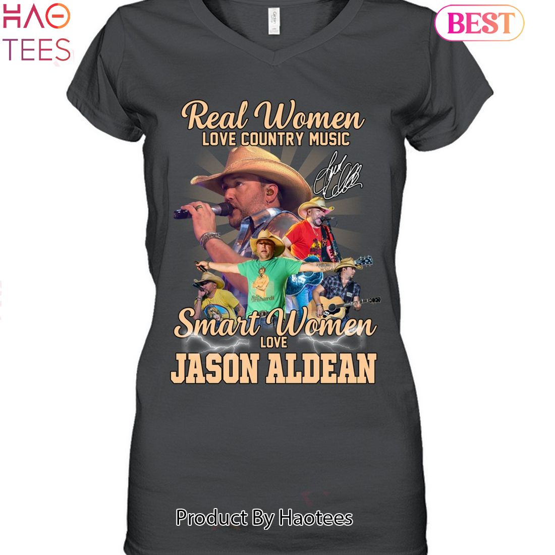 Real Women Love Country Music Smart Women Love Jason Aldean Unisex T-Shirt Real Women Love Country Music Smart Women Love Jason Aldean Unisex T-Shirt