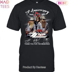 54th 1969-2023 ZZ Top Thank You For The Memories Unisex T-Shirt
