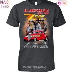 55 Years 1969-2024 ZZ Top Thank You For The Memories Unisex T-Shirt