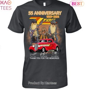 NEW 55 Years 1969-2024 ZZ Top Thank You For The Memories Unisex T-Shirt