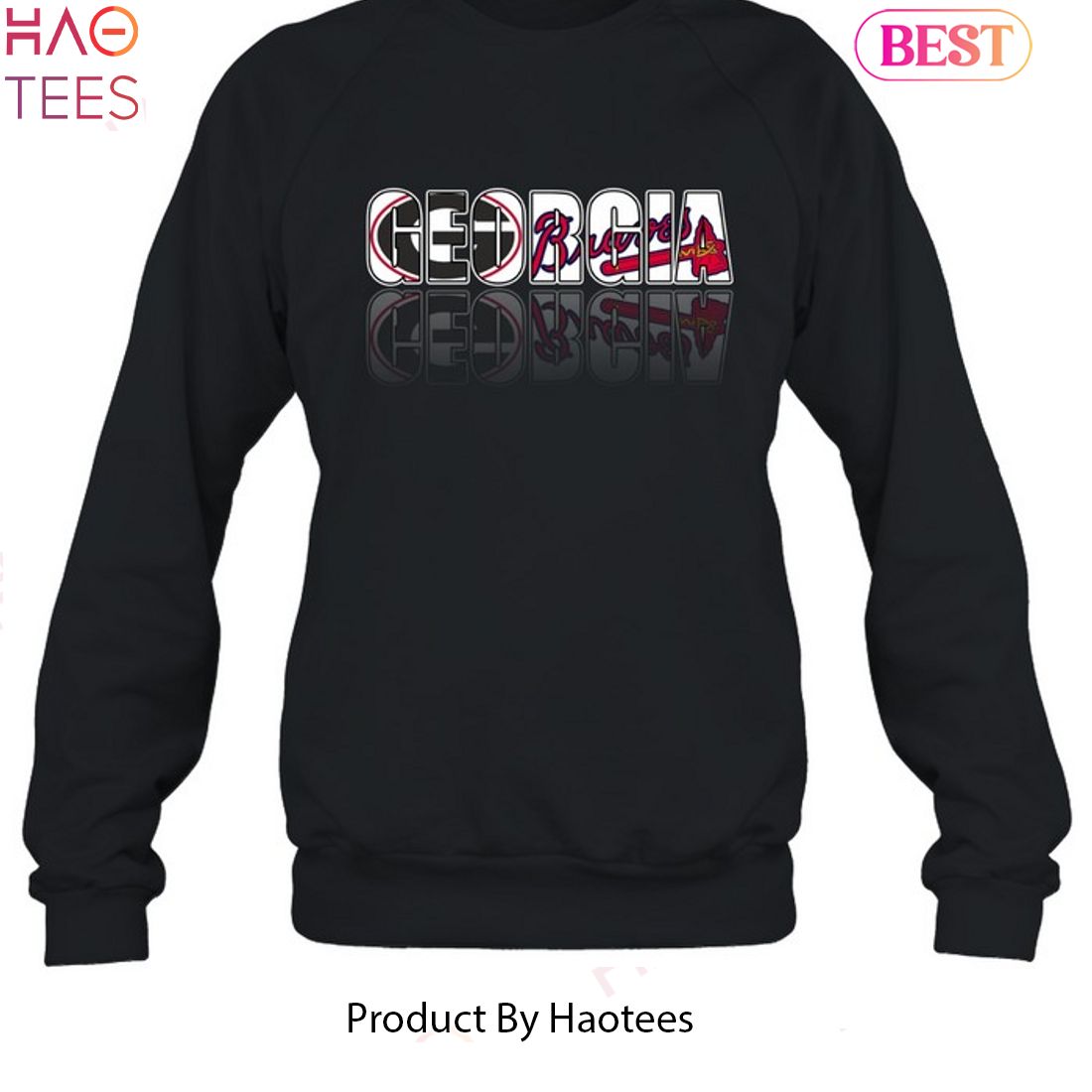 Hottertees Georgia Bulldogs Fanatics UGA and Braves Shirt