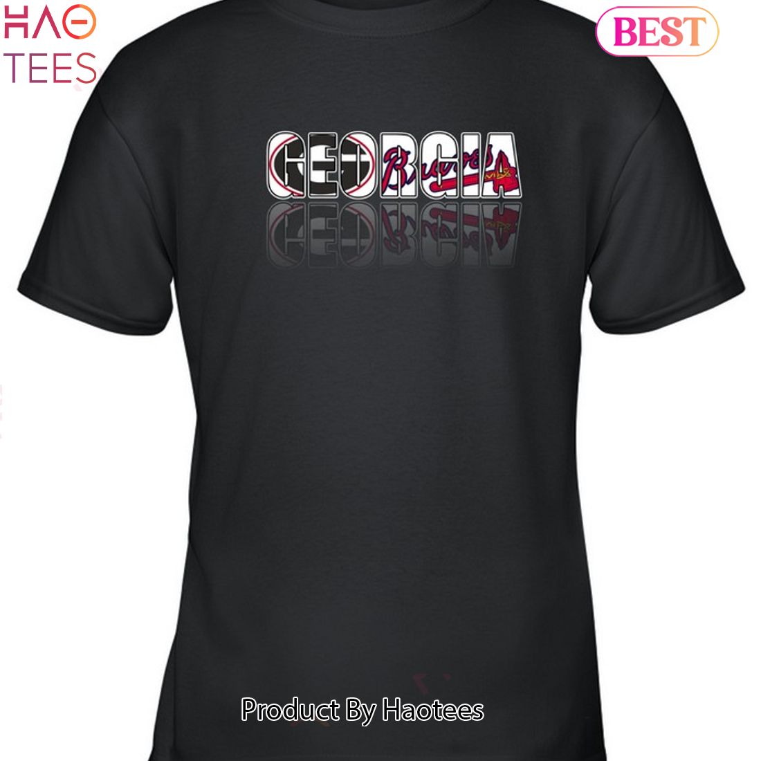 Hottertees Georgia Bulldogs Fanatics UGA and Braves Shirt