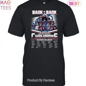 Back To Back 2023 Central Division Champions Colorado Avalanche Unisex T-Shirt