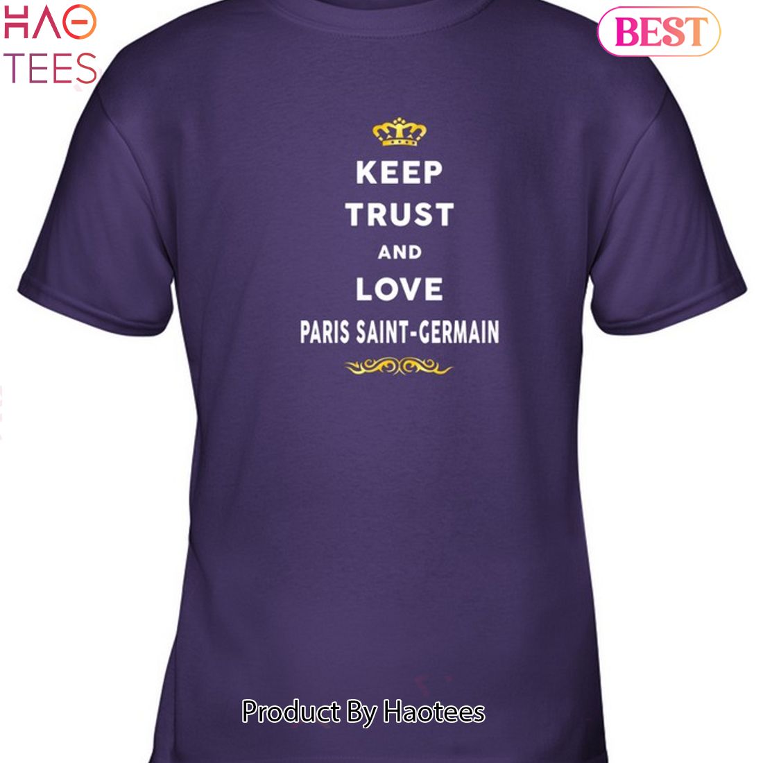 NEW Keep Trust And Love Paris Saint Germain Unisex T-Shirt NEW Keep Trust And Love Paris Saint Germain Unisex T-Shirt
