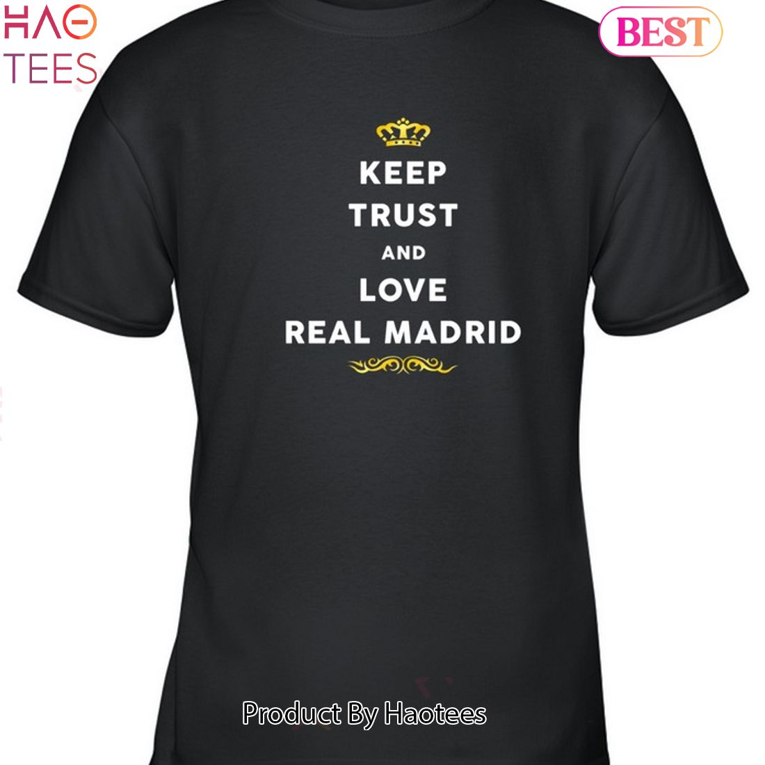 NEW Keep Trust And Love Real Madrid Unisex T-Shirt NEW Keep Trust And Love Real Madrid Unisex T-Shirt