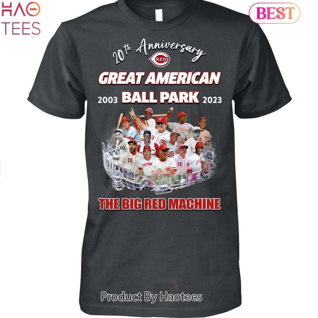 20th Anniversary Great American Ball Park 2003-2023 The Big Red Machine Unisex T-Shirt 20th Anniversary Great American Ball Park 2003-2023 The Big Red Machine Unisex T-Shirt