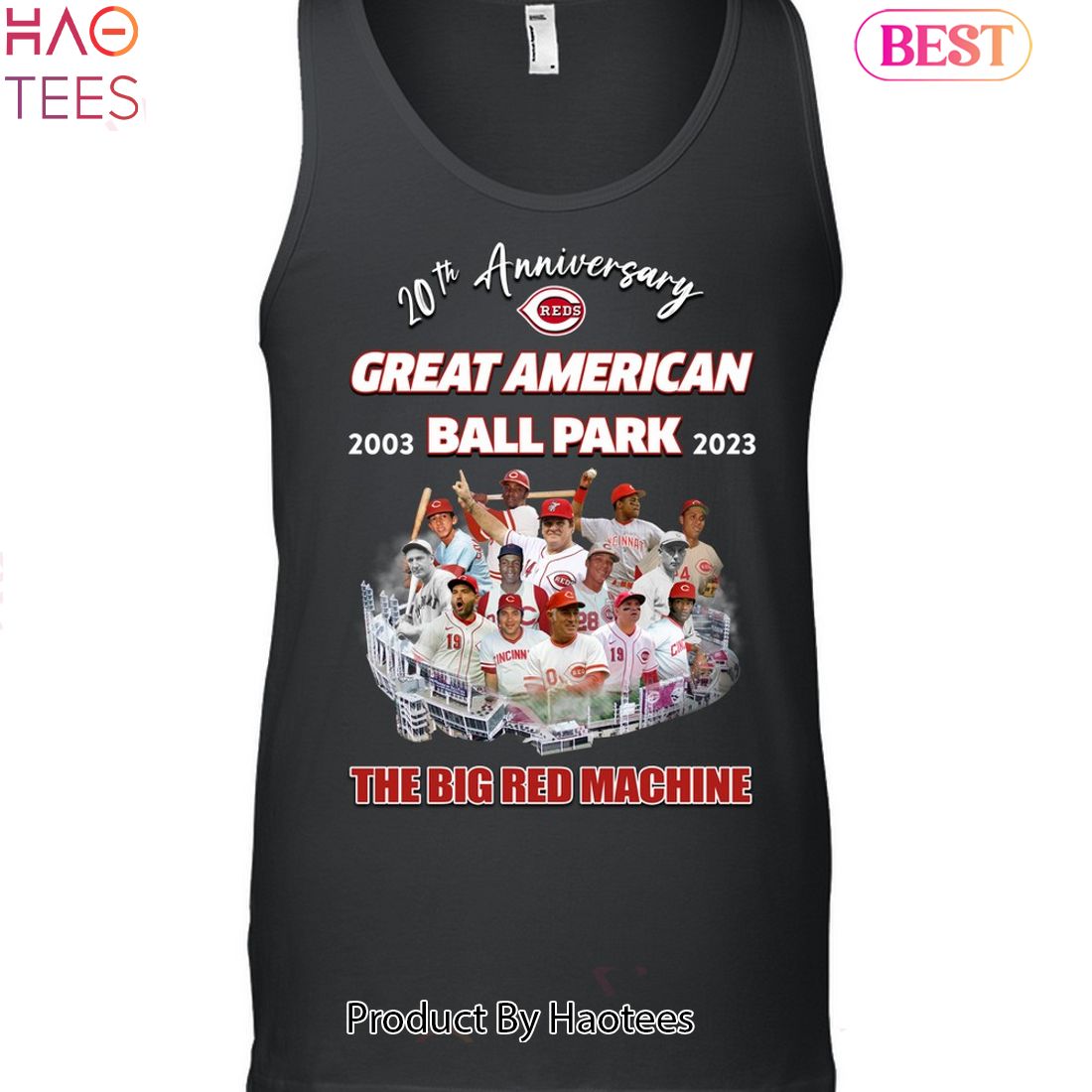 20th Anniversary Great American Ball Park 2003-2023 The Big Red Machine Unisex T-Shirt 20th Anniversary Great American Ball Park 2003-2023 The Big Red Machine Unisex T-Shirt