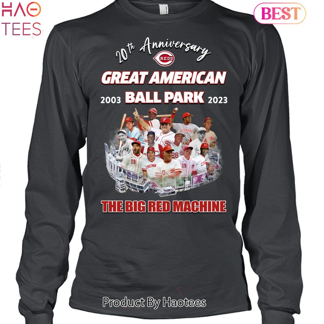 20th Anniversary Great American Ball Park 2003-2023 The Big Red Machine Unisex T-Shirt 20th Anniversary Great American Ball Park 2003-2023 The Big Red Machine Unisex T-Shirt