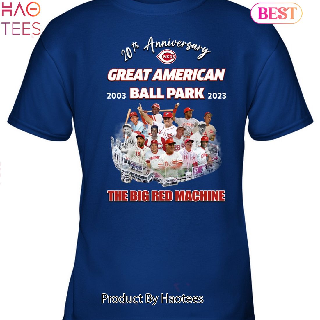 20th Anniversary Great American Ball Park 2003-2023 The Big Red Machine Unisex T-Shirt 20th Anniversary Great American Ball Park 2003-2023 The Big Red Machine Unisex T-Shirt