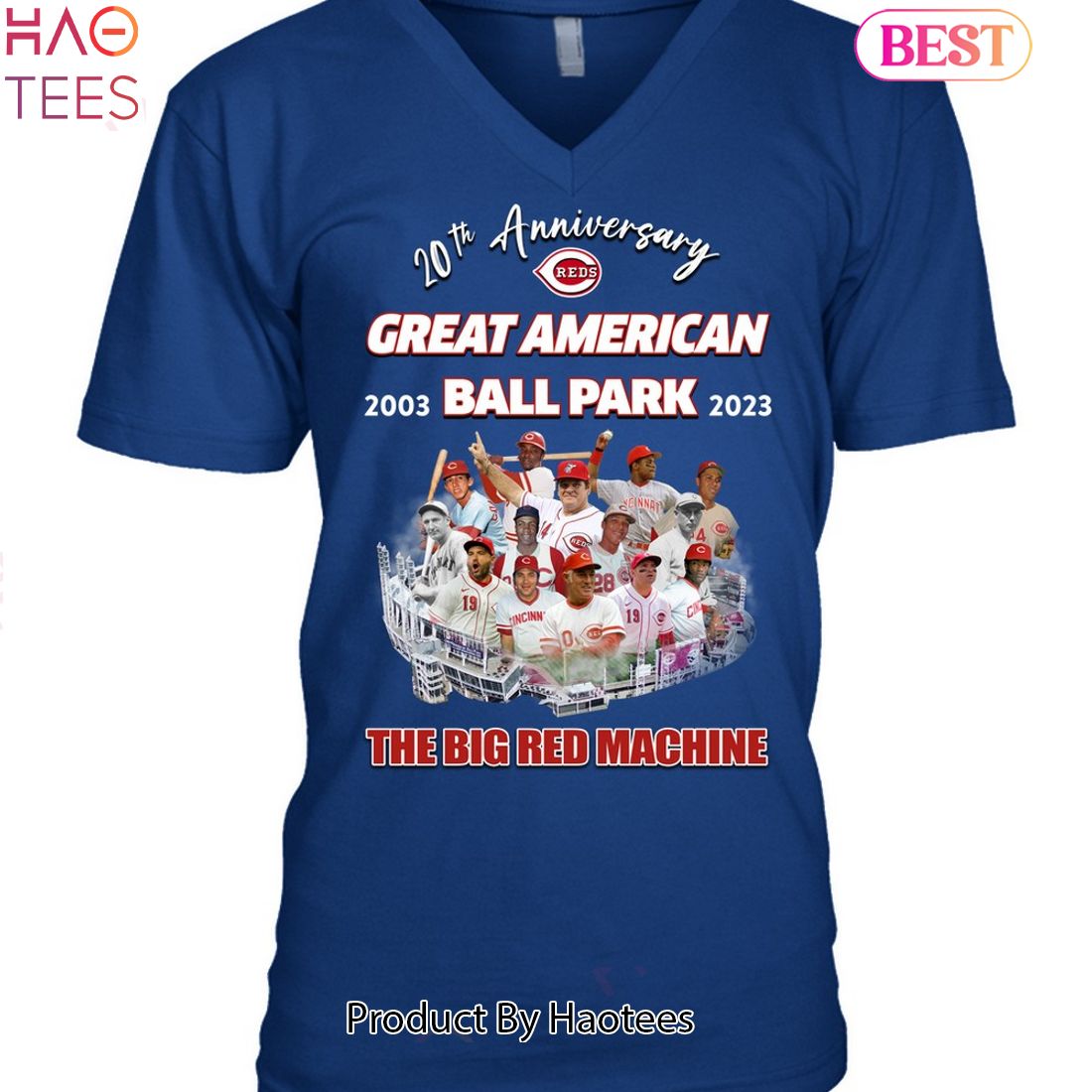 20th Anniversary Great American Ball Park 2003-2023 The Big Red Machine Unisex T-Shirt 20th Anniversary Great American Ball Park 2003-2023 The Big Red Machine Unisex T-Shirt