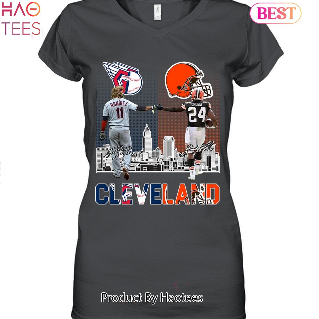 Cleveland Browns And Cleveland Guardians Unisex T-Shirt Cleveland Browns And Cleveland Guardians Unisex T-Shirt