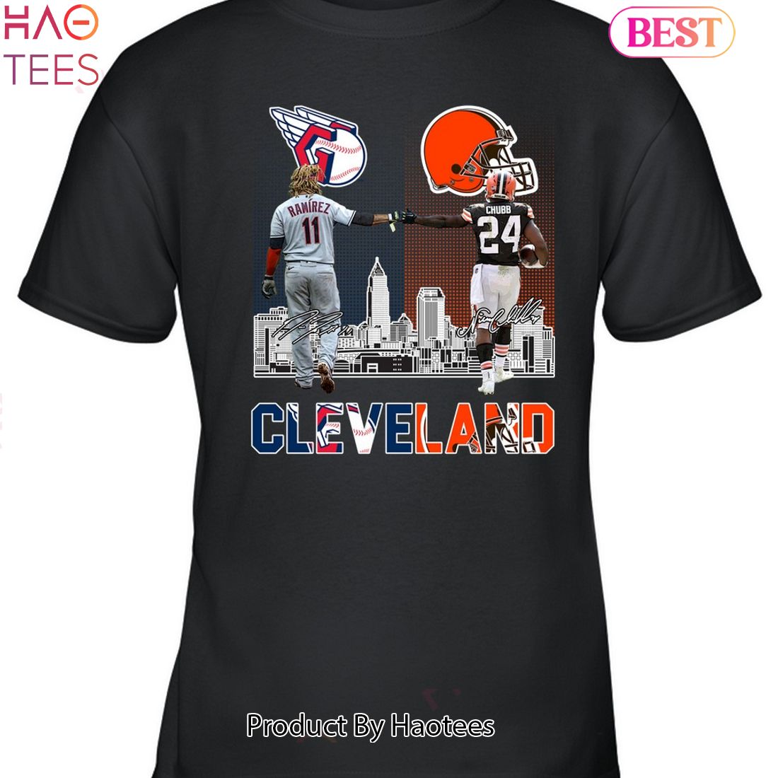 Cleveland Browns And Cleveland Guardians Unisex T-Shirt Cleveland Browns And Cleveland Guardians Unisex T-Shirt