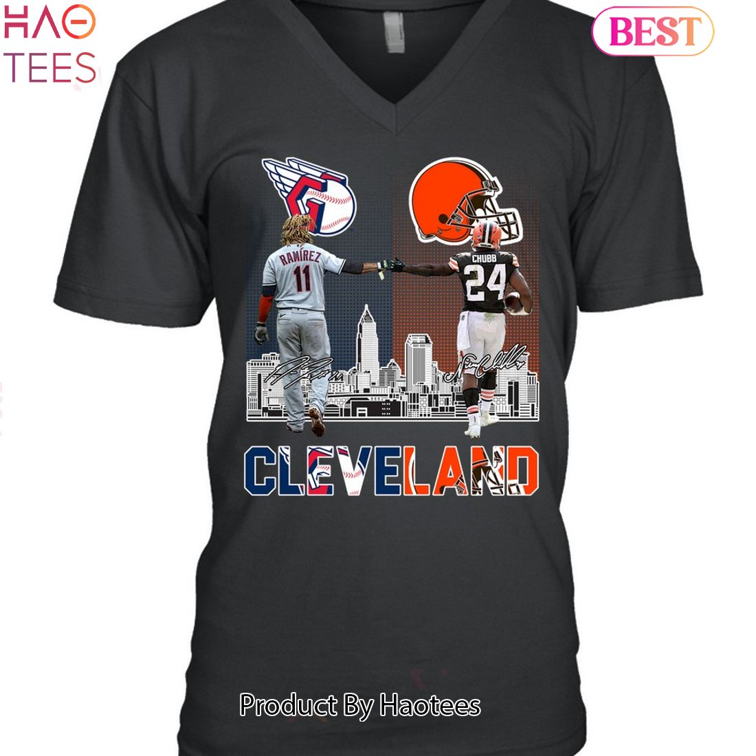 Cleveland Browns And Cleveland Guardians Unisex T-Shirt Cleveland Browns And Cleveland Guardians Unisex T-Shirt