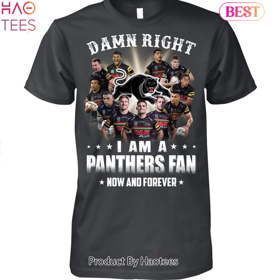 2023 Damn Right I Am A Penrith Panthers Fan Now And Forever Tee