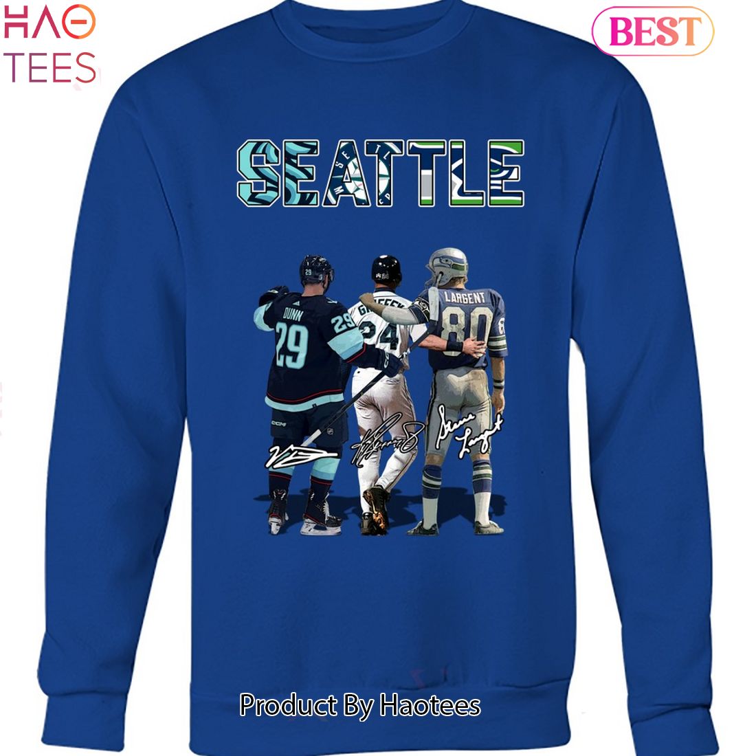 Seattle Kraken Seattle Seahawks And Seattle Mariners Unisex T-Shirt Seattle Kraken Seattle Seahawks And Seattle Mariners Unisex T-Shirt