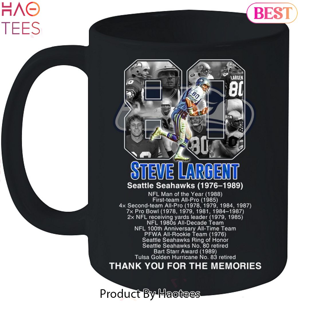 Steve Largent Seattle Seahawks Thank You For The Memories Unisex T-Shirt Steve Largent Seattle Seahawks Thank You For The Memories Unisex T-Shirt