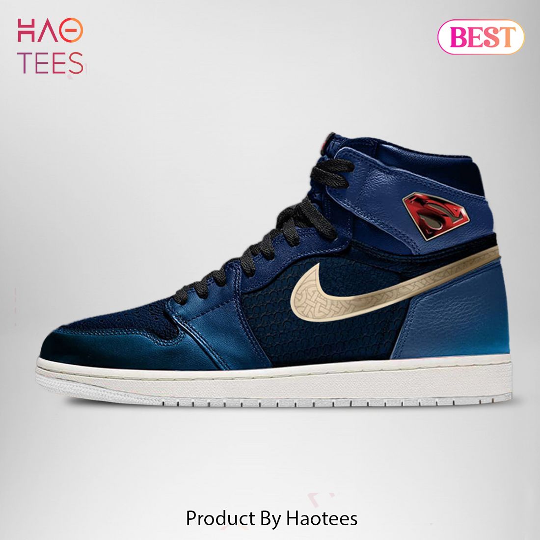 AVAILABLE DC Justice League Superman Air Jordan High Top Sneaker Limited Edition AVAILABLE DC Justice League Superman Air Jordan High Top Sneaker Limited Edition