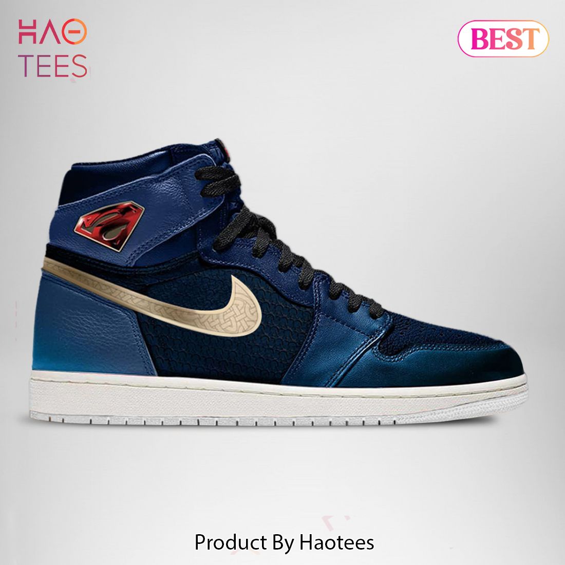 AVAILABLE DC Justice League Superman Air Jordan High Top Sneaker Limited Edition AVAILABLE DC Justice League Superman Air Jordan High Top Sneaker Limited Edition