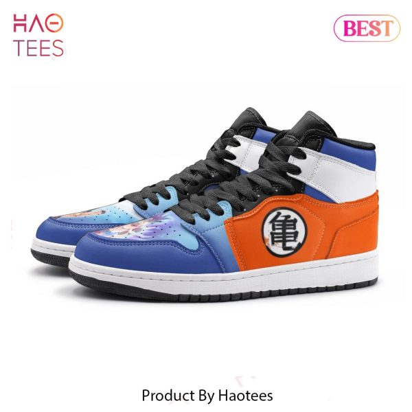 AVAILABLE Goku Dragonball Air Jordan High Top Sneaker POD Design