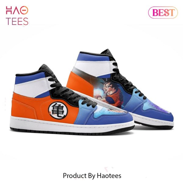AVAILABLE Goku Dragonball Air Jordan High Top Sneaker POD Design