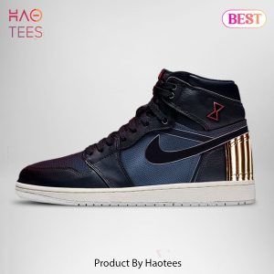 AVAILABLE Marvel Avengers Black Widow Air Jordan High Top Sneaker All Over Printed