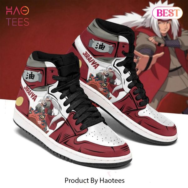 AVAILABLE Naruto Jiraiya Skill Jordan High Top Sneakers Anime Shoes For Fans POD Design