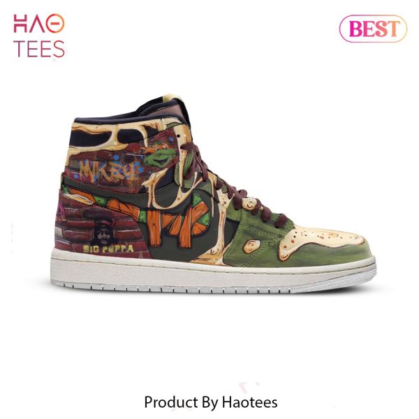 AVAILABLE TMNT Mickey Teenage Mutant Ninja Turtles Air Jordan High Top Sneaker POD Design
