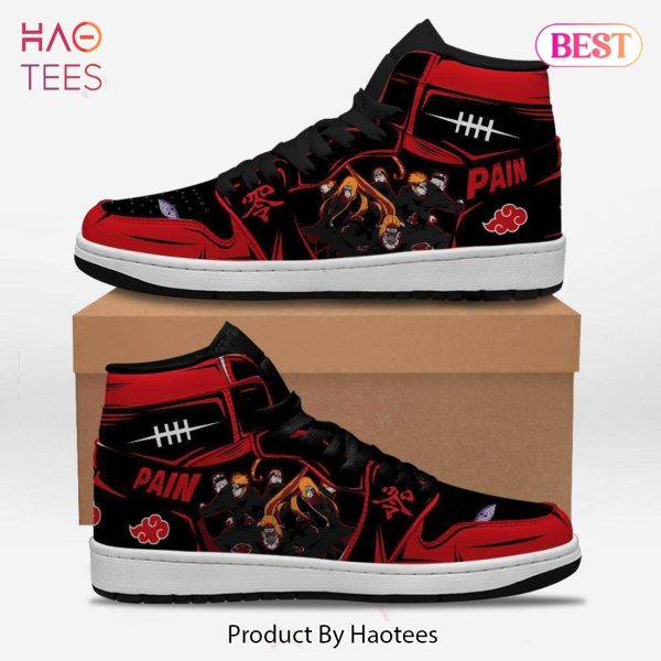 BEST Akatsuki Pain Naruto Jordan High Top Sneakers Anime Shoes For Fans All Over Printed