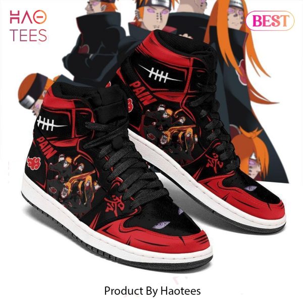 BEST Akatsuki Pain Naruto Jordan High Top Sneakers Anime Shoes For Fans All Over Printed