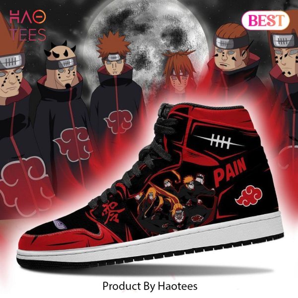 BEST Akatsuki Pain Naruto Jordan High Top Sneakers Anime Shoes For Fans All Over Printed