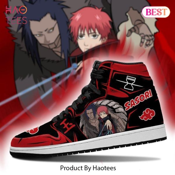 BEST Akatsuki Sasori Naruto Jordan High Top Sneakers Anime Shoes For Fans All Over Printed