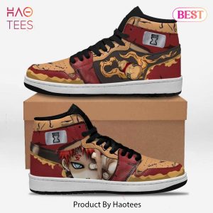 BEST Gaara Sand Village Jordan High Top Sneakers Anime Shoes For Naruto Fans Limited Edition