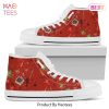 BEST Harry Potter Red High Top Shoes All Over Printed