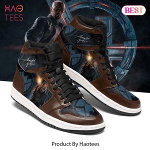 BEST Marvel Nick Fury Air Jordan High Top Sneaker All Over Printed