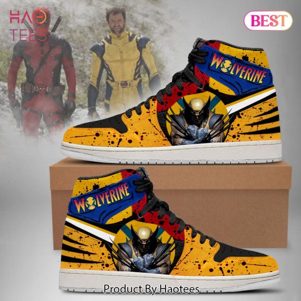 BEST Marvel X Men Wolverine Air Jordan High Top Sneaker All Over Printed