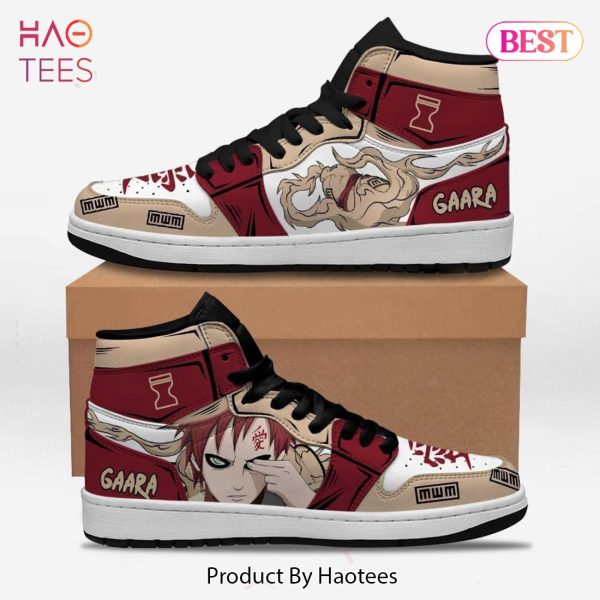 BEST Naruto Gaara Sand Gourd Jordan High Top Sneakers Anime Shoes For Fans All Over Printed