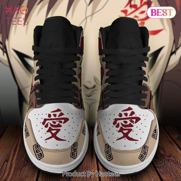 BEST Naruto Gaara Sand Gourd Jordan High Top Sneakers Anime Shoes For Fans All Over Printed