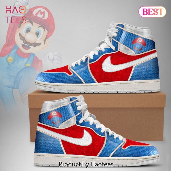 BEST Super Mario Air Jordan High Top Sneaker All Over Printed
