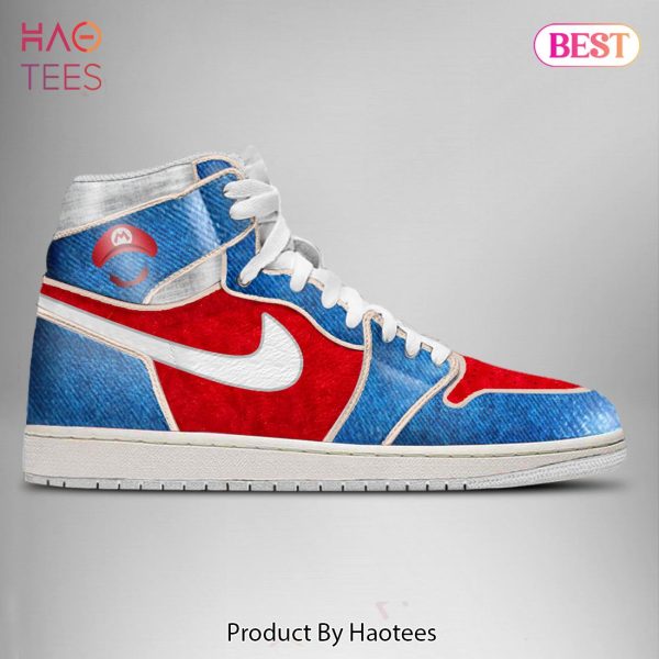 BEST Super Mario Air Jordan High Top Sneaker All Over Printed