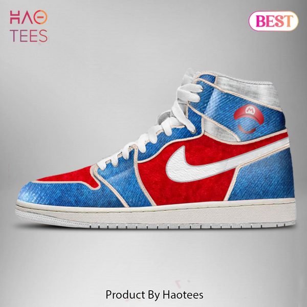 BEST Super Mario Air Jordan High Top Sneaker All Over Printed
