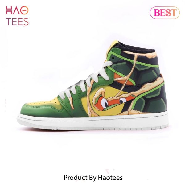 BEST TMNT Teenage Mutant Ninja Turtles Air Jordan High Top Sneaker POD Design