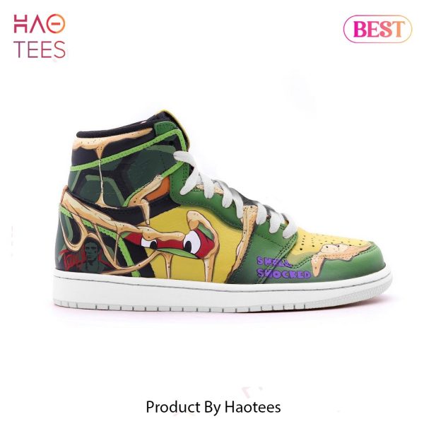 BEST TMNT Teenage Mutant Ninja Turtles Air Jordan High Top Sneaker POD Design