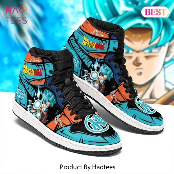 HOT Goku Blue Kamehameha Dragon Ball Z Jordan High Top Sneakers Custom Anime Shoes For Fans Limited Edition