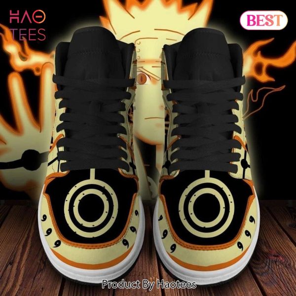 HOT Naruto Bijuu Mode Jordan High Top Sneakers Anime Shoes For Fans POD Design