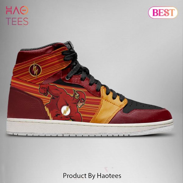 HOT TREND DC Justice League Flash TV Series Air Jordan High Top Sneaker POD Design