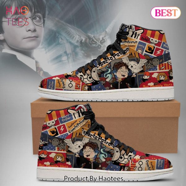 HOT TREND Harry Potter And Hedwig Air Jordan High Top Sneakers POD Design
