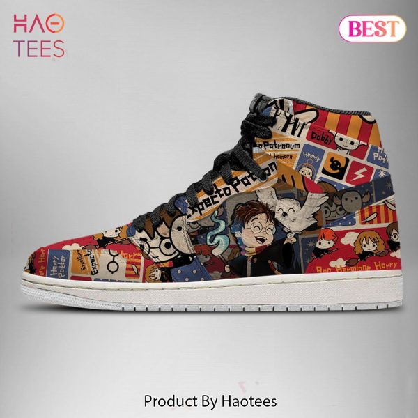 HOT TREND Harry Potter And Hedwig Air Jordan High Top Sneakers POD Design