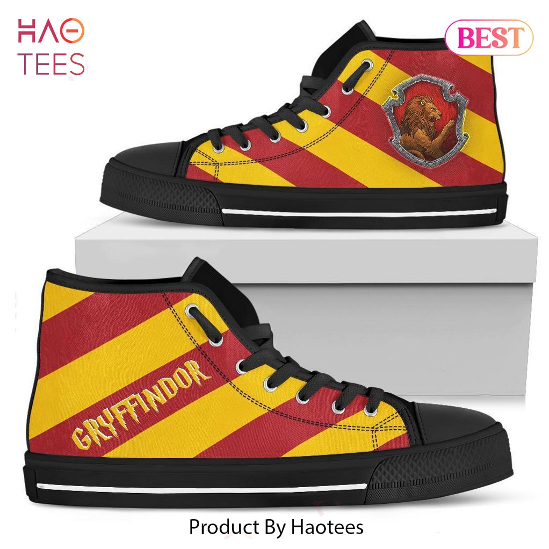 HOT TREND Harry Potter Gryffindor House High Top Shoes Limited Edition HOT TREND Harry Potter Gryffindor House High Top Shoes Limited Edition
