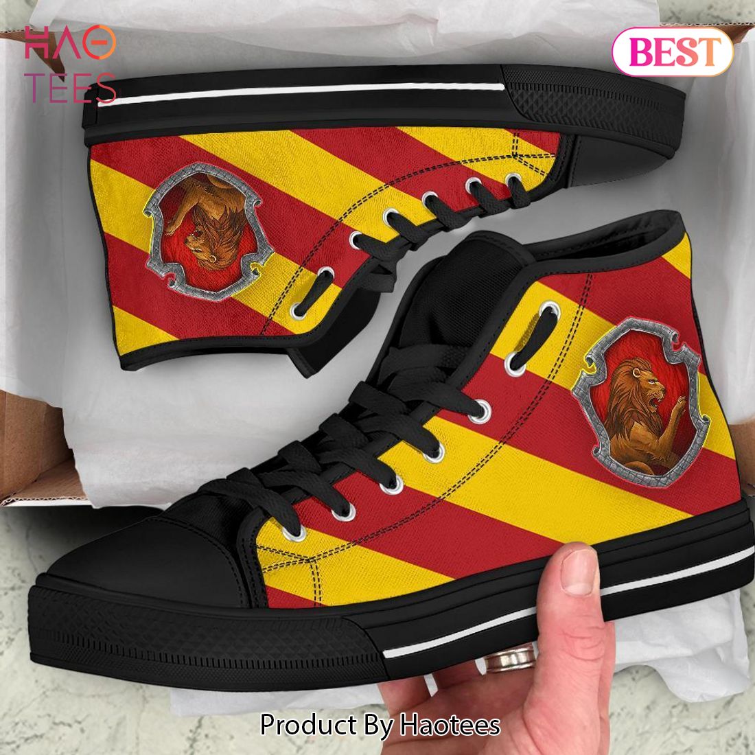 HOT TREND Harry Potter Gryffindor House High Top Shoes Limited Edition HOT TREND Harry Potter Gryffindor House High Top Shoes Limited Edition