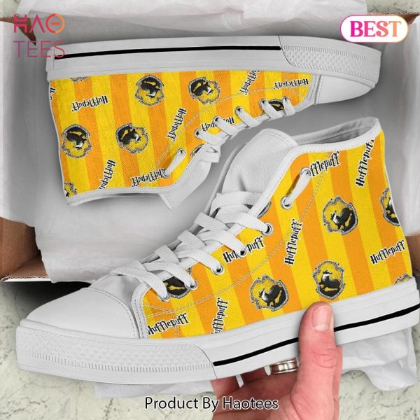 HOT TREND Harry Potter Hufflepuff High Top Shoes Limited Edition